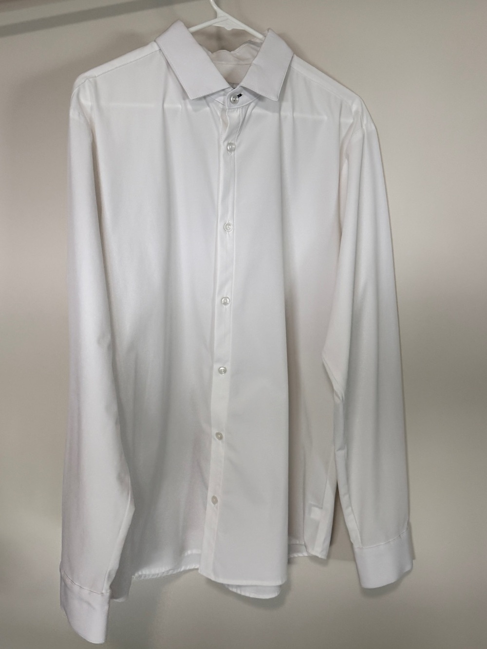 Mizzen+Main White Long-Sleeve Dress Shirt